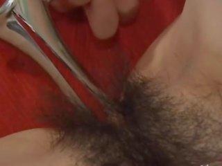 Dyp anal kjønn med hårete koreansk babe