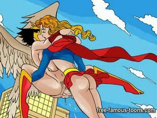 Slavný karikatura superhrdinové porno parodie