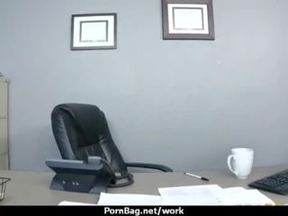Busty Babe Fucking Her Boss In The Office 12