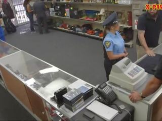 Ms Police Officer with big boobs got fucked with pawn man