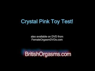 クリスタル ピンク オナニー おもちゃ テスト