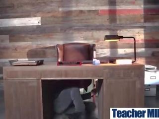 Natural Big Tits Teacher (Phoenix Marie) Hard Baning In Classroom clip-25