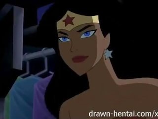 Justice league हेंटाई - दो लड़कियों के लिए batman डिक